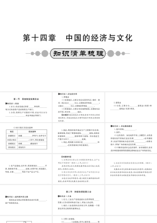 （广西玉林地区）中考地理 第十四章 中国的经济与文化系统复习课件-人教版初中九年级全册地理课件