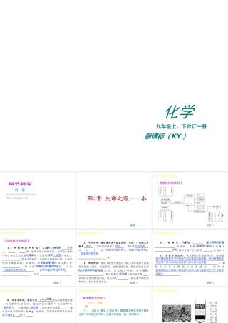 （新课标）2012-2013学年九年级化学上册 第4章 生命之源-水同步课件 粤教版