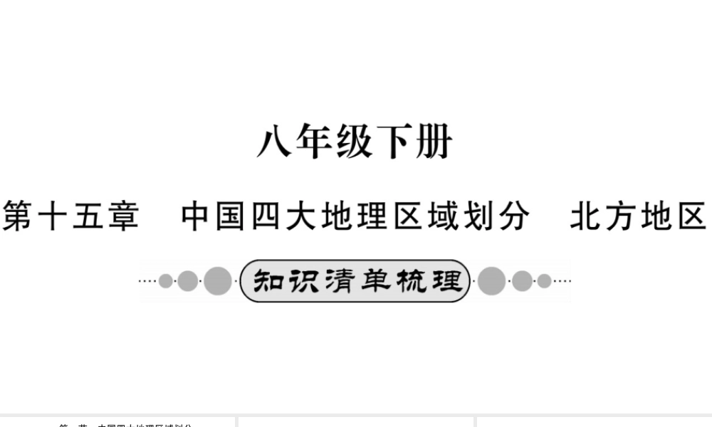 （广西玉林地区）中考地理 第十五章 中国四大地理区域划分 北方地区系统复习课件-人教版初中九年级全册地理课件