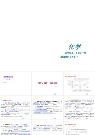 （新课标）2012-2013学年九年级化学下册 第7章 溶液同步课件 粤教版