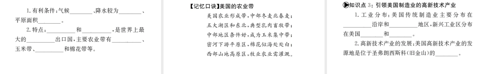 （广西玉林地区）中考地理 第十章 不同类型的国家系统复习课件（二）-人教版初中九年级全册地理课件
