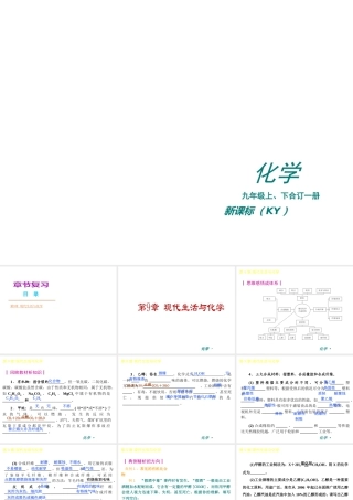 （新课标）2012-2013学年九年级化学下册 第9章 现代生活与化学同步课件 粤教版