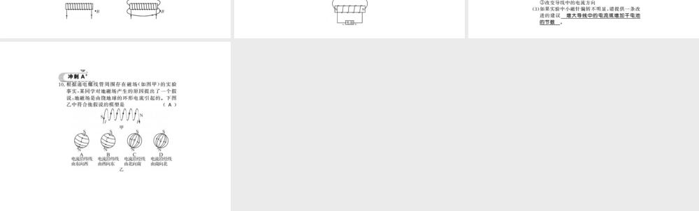 （桂林专版）秋九年级物理下册 16.2 奥斯特的发现习题课件 （新版）粤教沪版-（新版）粤教沪版初中九年级下册物理课件