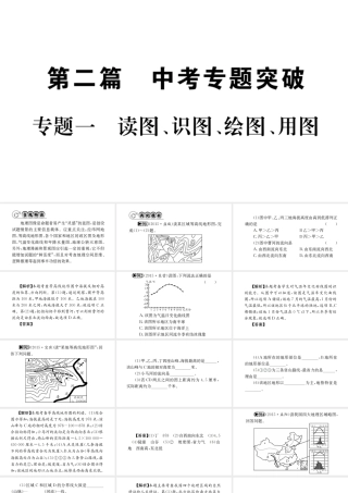 （广西玉林地区）中考地理 专题一 读图、识图、绘图、用图专题复习课件-人教版初中九年级全册地理课件