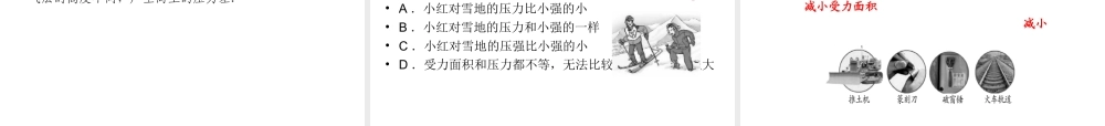（广西专用）中考物理一轮新优化 第八章 压强课件-人教版初中九年级全册物理课件