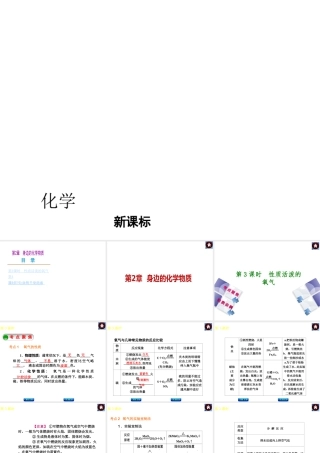 （新课标）2014中考化学复习方案 第2章 身边的化学物质（考点聚焦+归类示例，含2013试题）课件 沪教版
