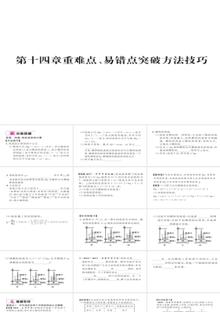 （毕节专版）九年级物理全册 第14章 内能的利用重难点、易错点突破方法技巧课件 （新版）新人教版-（新版）新人教版初中九年级全册物理课件