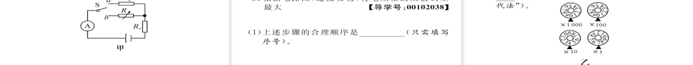 （毕节专版）九年级物理全册 小专题四 巧测电阻作业课件 （新版）新人教版-（新版）新人教版初中九年级全册物理课件