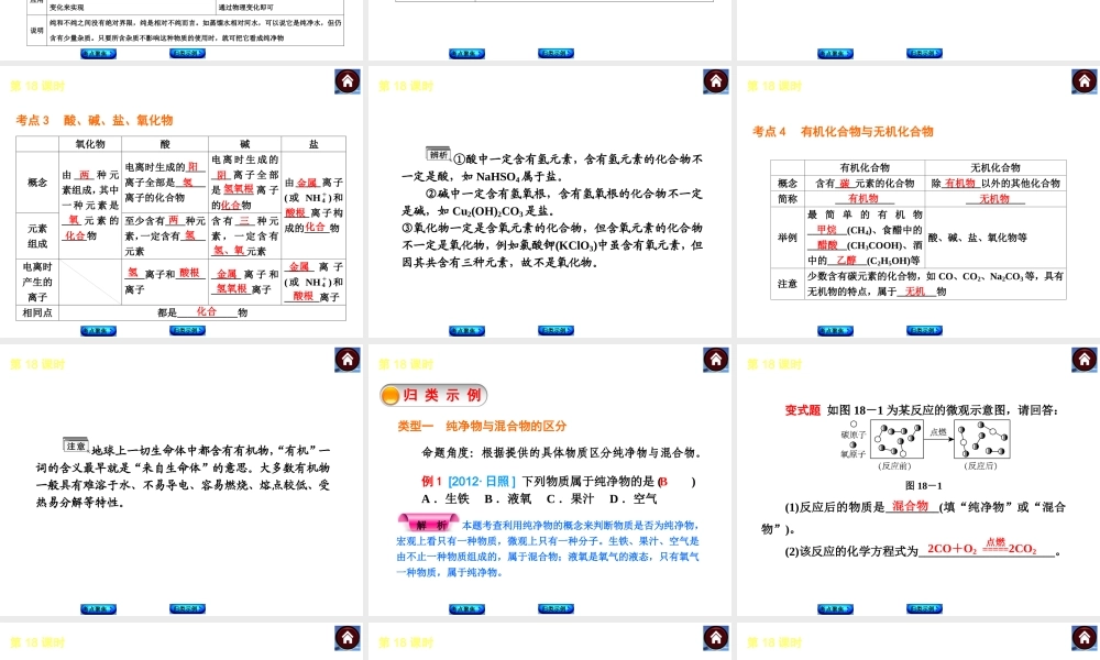 （新课标）2014中考化学复习方案 科学探究（考点聚焦+归类示例，含2013试题）课件 鲁教版