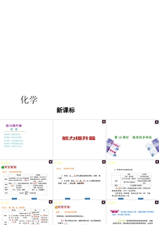 （新课标）2014中考化学复习方案 能力提升篇（考点聚焦+归类示例，含2013试题）课件 沪教版