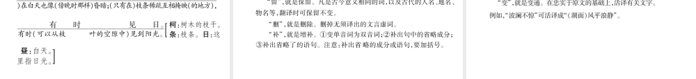 （毕节专版）八年级语文上册 第三单元 11与朱元思书（古文今译）习题课件 新人教版-新人教版初中八年级上册语文课件