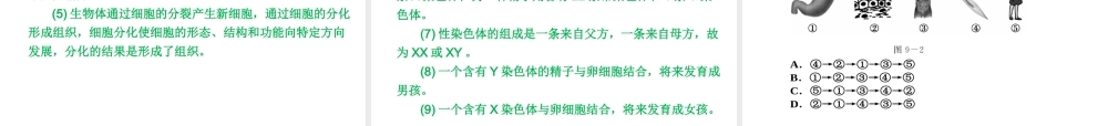 （新课标）2014中考生物复习方案 第4单元 环境中生物的统一性（考点聚焦+重难突破+考题预测）课件 苏科版