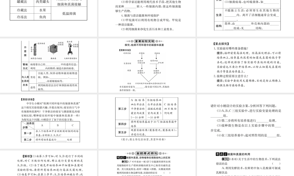 （广西玉林地区）中考生物 知识系统复习 第五单元 第4-5章课件-人教版初中九年级全册生物课件