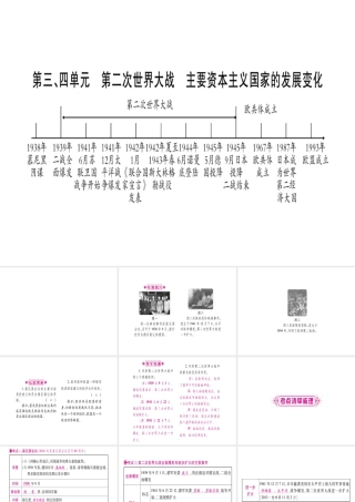 （桂林专用）中考历史总复习 第一篇 考点系统复习 第三板块 世界现代史（九下）第3、4单元 课件 岳麓版-岳麓版初中九年级全册历史课件