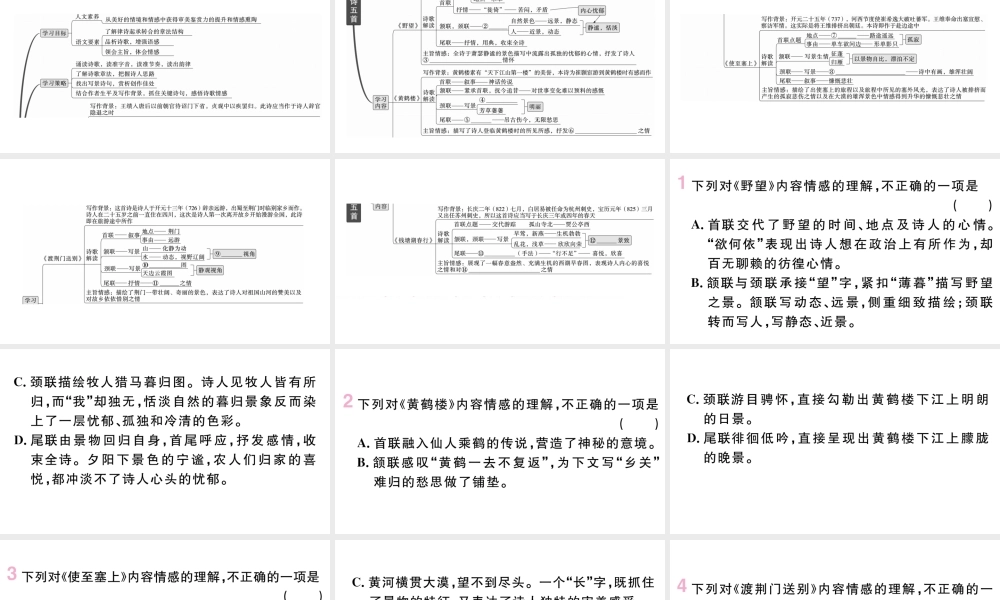 （武汉专版）八年级语文上册 第三单元 13 唐诗三首课件 新人教版-新人教版初中八年级上册语文课件
