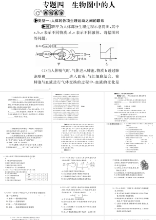 （广西玉林地区）中考生物 专题综合突破 专题四 生物圈中的人课件-人教级全册生物课件