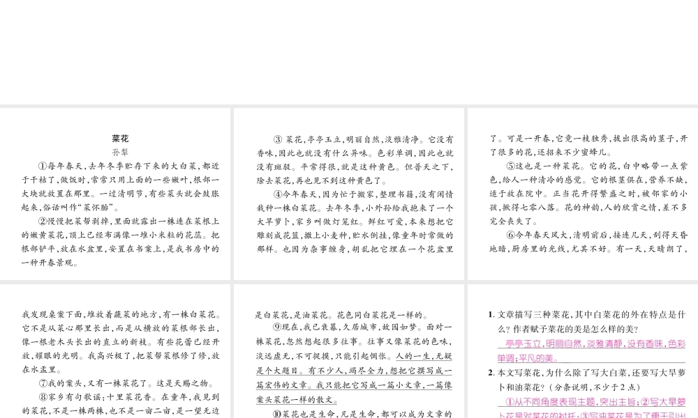 （毕节专版）八年级语文下册 双休作业10课件 新人教版-新人教版初中八年级下册语文课件