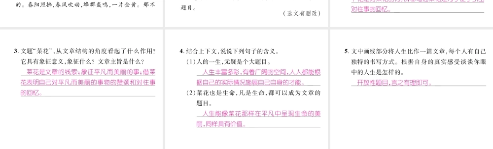 （毕节专版）八年级语文下册 双休作业10课件 新人教版-新人教版初中八年级下册语文课件