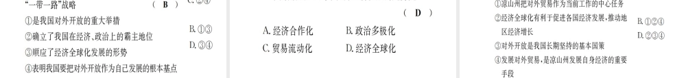 （广西玉林地区）中考政治 第四部分 九年级 第六单元 第18课 东西南北课件-人教版初中九年级全册政治课件