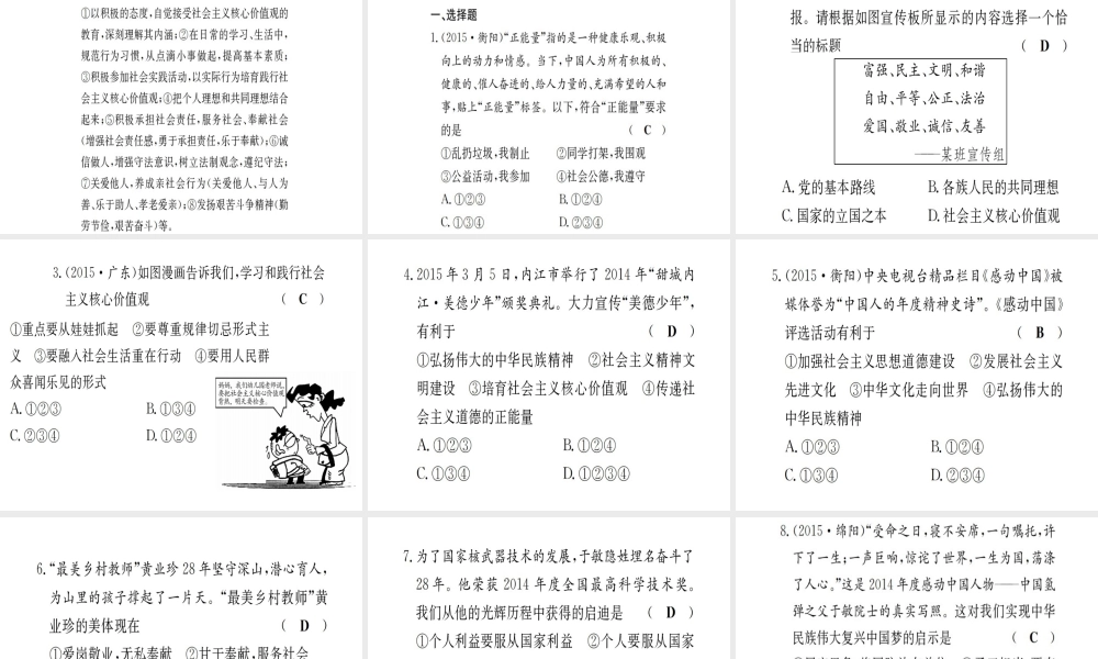 （广西玉林地区）中考政治 热点专题攻略复习课件-人教版初中九年级全册政治课件