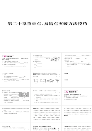 （毕节专版）九年级物理全册 第20章 电与磁易错点突破方法技巧课件 （新版）新人教版-（新版）新人教版初中九年级全册物理课件