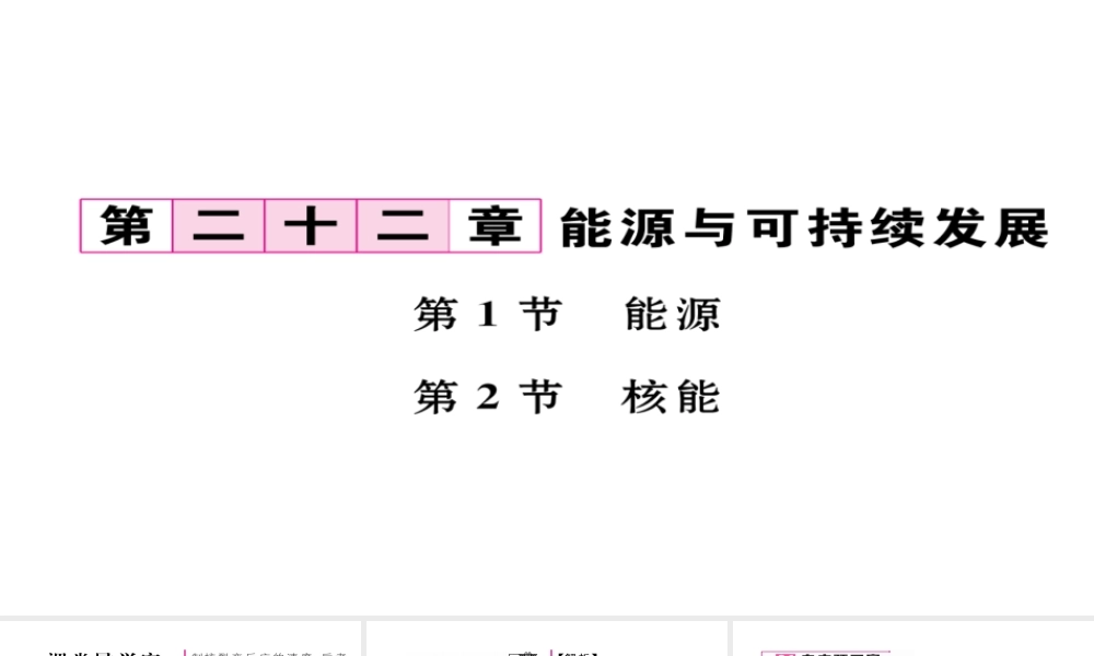 （毕节专版）九年级物理全册 第22章 第1、2节作业课件 （新版）新人教版-（新版）新人教版初中九年级全册物理课件