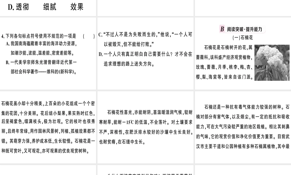 （武汉专版）春七年级语文下册 第二单元 7 土地的誓言习题课件 新人教版-新人教版初中七年级下册语文课件