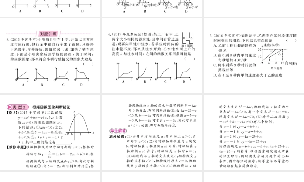 （新课标）中考数学复习 大专题（一）选择、填空压轴题攻略（II）课件-人教版初中九年级全册数学课件