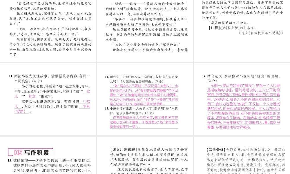 （毕节专版）七年级语文下册 第三单元 9 阿长与《山海经》课件 新人教版-新人教版初中七年级下册语文课件