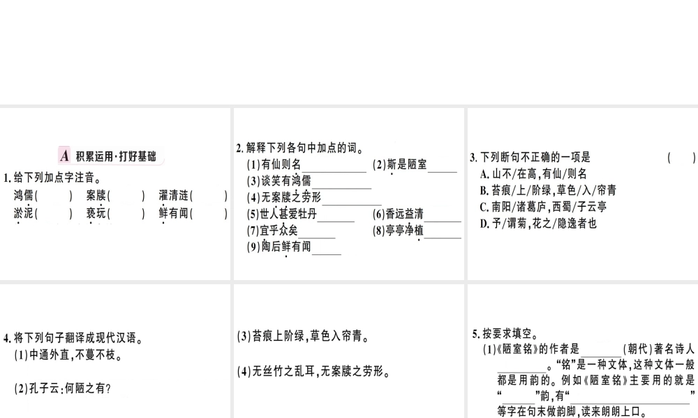 （武汉专版）春七年级语文下册 第四单元 16 短文两篇习题课件 新人教版-新人教版初中七年级下册语文课件