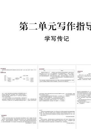 （武汉专版）秋八年级语文上册 第二单元 写作指导《学写传记》习题课件 新人教版-新人教版初中八年级上册语文课件