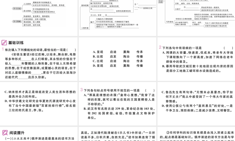 （武汉专版）七年级语文上册 第六单元 19 皇帝的新装课件 新人教版-新人教版初中七年级上册语文课件