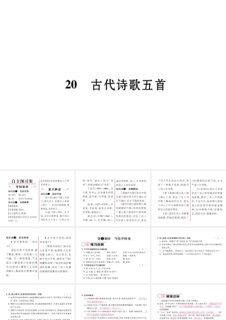 （毕节专版）七年级语文下册 第五单元 20 古代诗歌五首课件 新人教版-新人教版初中七年级下册语文课件