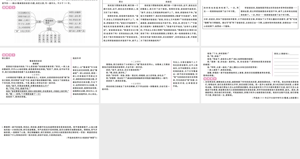 （武汉专版）七年级语文上册 第五单元 写作指导 如何突出中心习题课件 新人教版-新人教版初中七年级上册语文课件