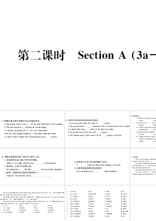 （武汉专版）秋九年级英语全册 Unit 7 Teenagers should be allowed to choose their own clothes第二课时习题课件（新版）人教新目标版-（新版）人教新目标版初中九年级全册英语课件
