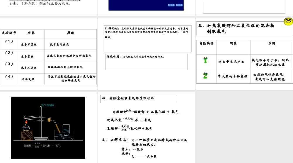 （新课程）2013年秋九年级化学上册 课题3 制取氧气课件 （新版）新人教版