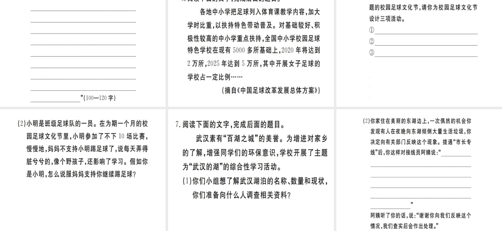 （武汉专用）八年级语文上册 专题九 综合性学习习题课件 新人教版-新人教版初中八年级上册语文课件