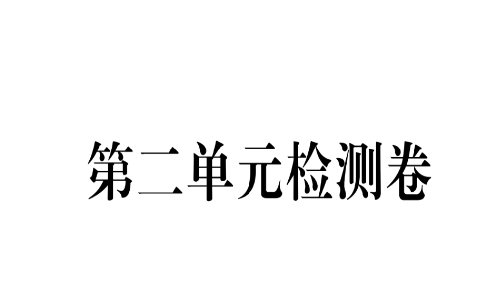 （武汉专版）秋七年级英语上册 Unit 2 This is my sister检测卷习题课件 （新版）人教新目标版-（新版）人教新目标版初中七年级上册英语课件