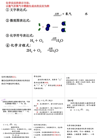 （水滴系列）九年级化学上册 4.1.2 化学反应的表示课件 （新版）鲁教版-（新版）鲁教版初中九年级上册化学课件
