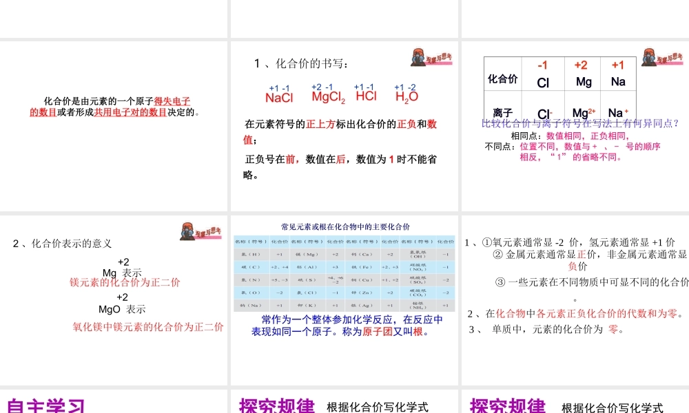 （水滴系列）九年级化学上册 4.2 物质组成的表示（第2课时）课件 （新版）鲁教版-（新版）鲁教版初中九年级上册化学课件