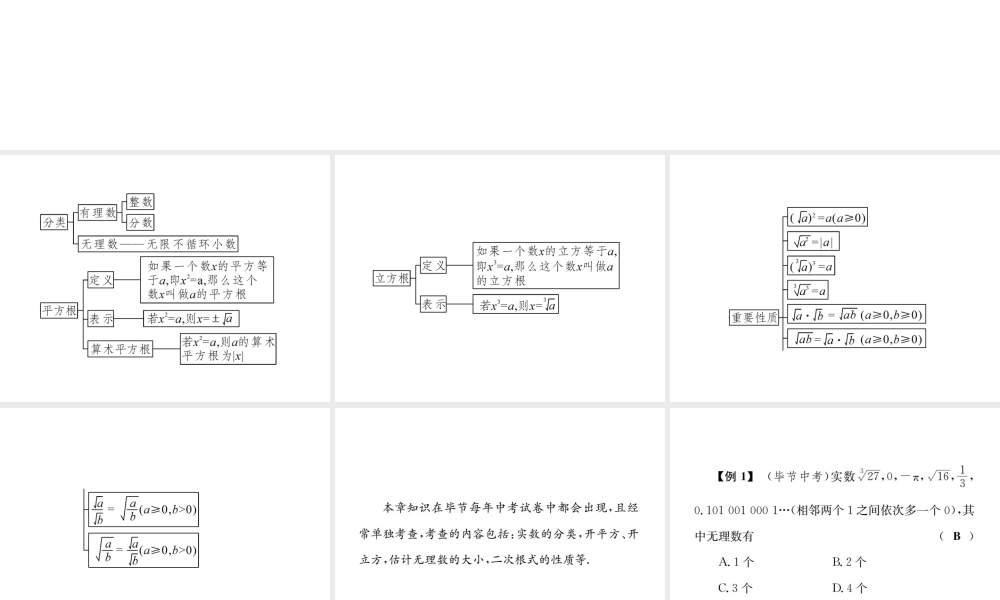 （毕节地级数学上册 期末复习（二）实数作业课件 （新版）新人教版-（新版）新人教级上册数学课件