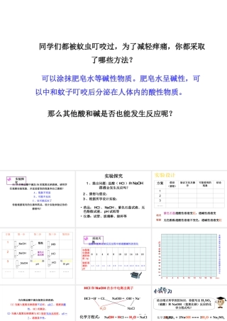 （水滴系列）九年级化学上册 7.4 酸碱中和反应课件2 （新版）鲁教版-（新版）鲁教版初中九年级上册化学课件