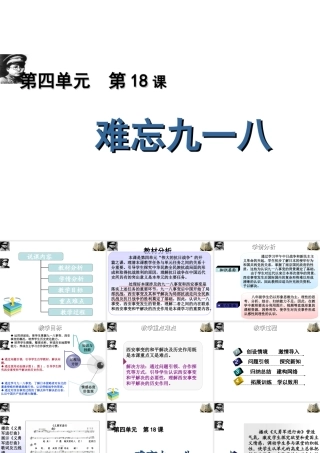 （水滴系列）八年级历史上册 第14课 难忘九一八说课课件 新人教版-新人教版初中八年级上册历史课件