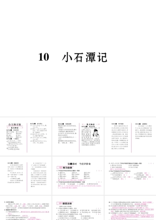 （毕节专版）八年级语文下册 第三单元 10 小石潭记（古文今译）课件 新人教版-新人教版初中八年级下册语文课件