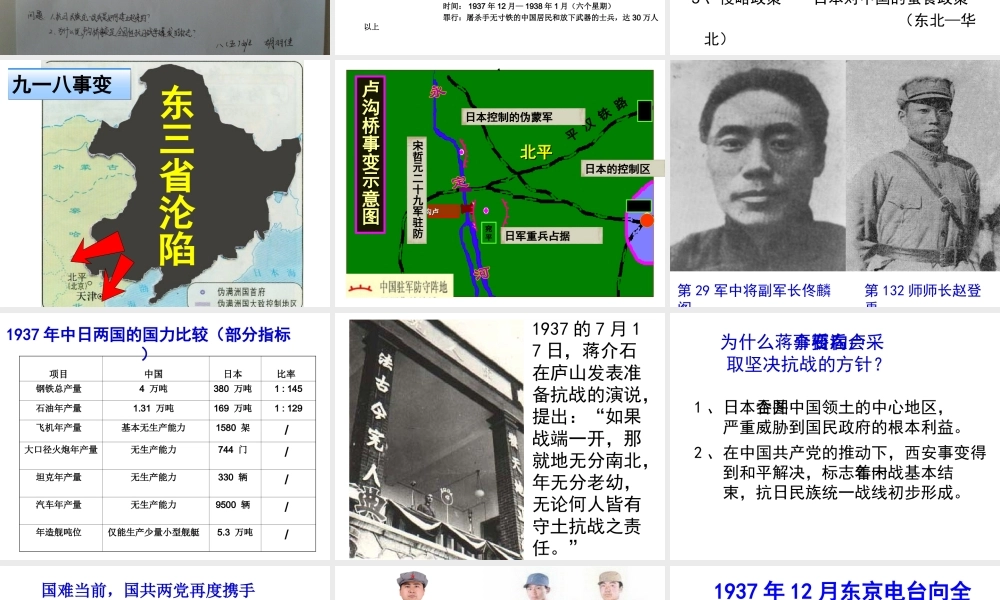 （水滴系列）八年级历史上册 第15课《宁为战死鬼，不作亡国奴》课件 新人教版-新人教版初中八年级上册历史课件