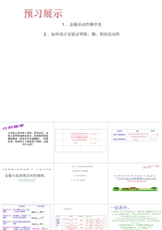 （水滴系列）九年级化学下册 9 金属 金属的化学性质（第2课时）课件 （新版）鲁教版-（新版）鲁教版初中九年级下册化学课件