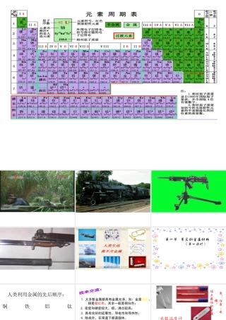（水滴系列）九年级化学下册 9.1 常见的金属材料课件 （新版）鲁教版-（新版）鲁教版初中九年级下册化学课件