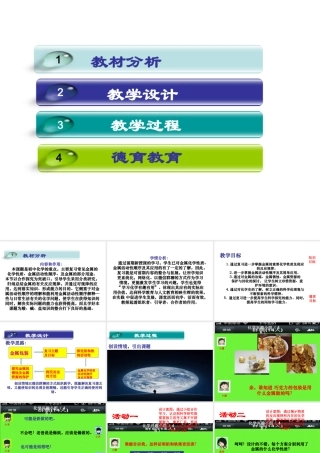 （水滴系列）九年级化学下册 第八单元 金属和金属材料 金属化学性质及用途专题复习说课课件 （新版）新人教版-（新版）新人教版初中九年级下册化学课件