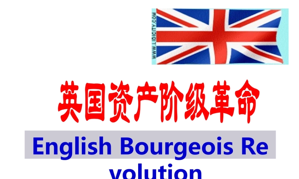 （水滴系列）九年级历史上册 第11课《英国资产阶级革命》课件 新人教版