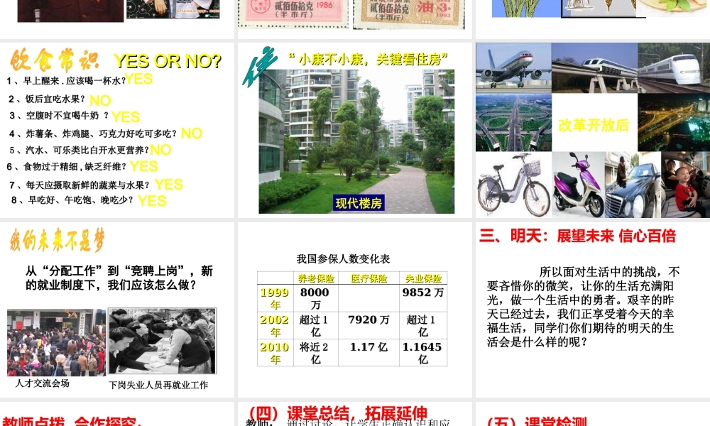 （水滴系列）八年级历史下册 第21课《人民生活方式的变化》课件2 新人教版-新人教版初中八年级下册历史课件